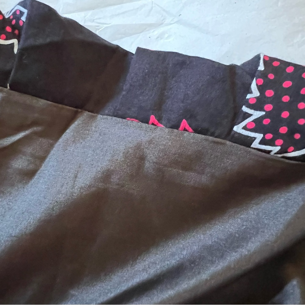 Marc By Marc Jacobs Black Cotton Bubble Dress with Multicolor Leaf Design - Picture 9 of 15